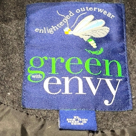 XL Gray Wool Blend Pea Coat- Enlightened Outerwear, EUC - Picture 8 of 8